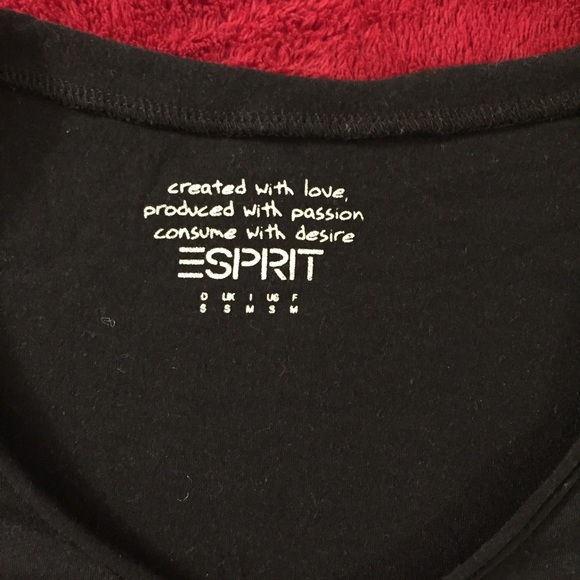 Black esprit t-shirt size S - Picture 2 of 5